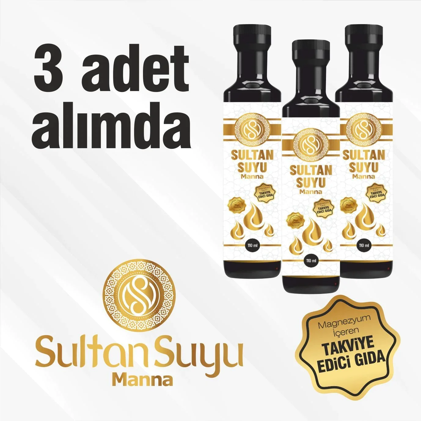 Sultan Suyu Manna Üçlü Paket